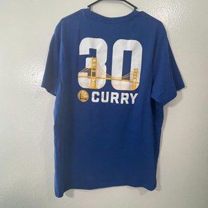 Steph Curry Golden State Warriors T-Shirt # 30 Shirt, Blue - XL
